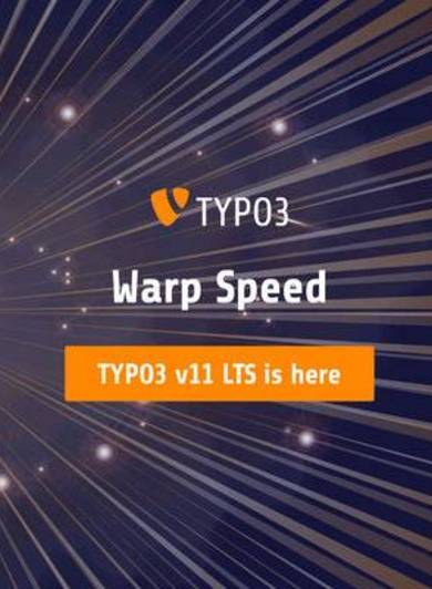 TYPO3 v11 LTS Warp-Geschwindigkeit