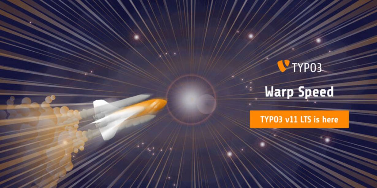 TYPO3 v11 LTS Warp-Geschwindigkeit