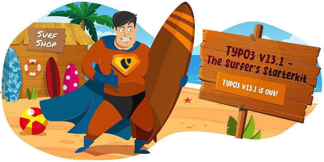 TYPO3 v13.1-Das Surfer’s Starterkit